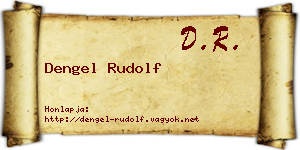 Dengel Rudolf névjegykártya